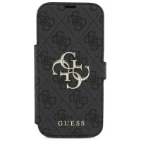 Guess Book 4G Metal Logo Case for iPhone 17 Pro - Black