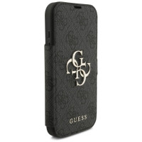 Guess Book 4G Metal Logo Case for iPhone 17 Pro - Black