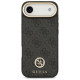 Guess 4G Strass Logo & Big Strap Metal Buttons MagSafe Case for iPhone Air - Black