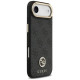 Guess 4G Strass Logo & Big Strap Metal Buttons MagSafe Case for iPhone Air - Black