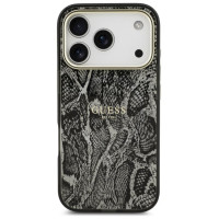 Guess Python Pattern MagSafe Case for iPhone 17 Pro - Black