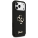 Guess Silicone Big 4G Script Case for iPhone 17 Pro Max - Black