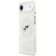 Karl Lagerfeld IML Glitter Karl&Choupette Heads Logo MagSafe Case for iPhone Air - Gray