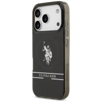 U.s. Polo Assn. US Polo DH and Bottom Stripe Logo MagSafe Case for iPhone 17 Pro - Black