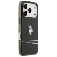 U.s. Polo Assn. US Polo DH and Bottom Stripe Logo MagSafe Case for iPhone 17 Pro - Black