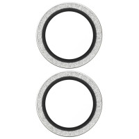 Panzerglass Hoops Glitter Tempered Glass Lens Screen Protector for iPhone 17 / 16 / 16 Plus - Silver