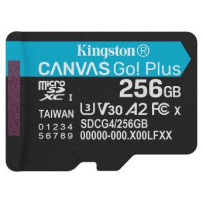 Kingston Atmiņas karte Kingston  Canvas Go Plus G4 MicroSDXC 256GB