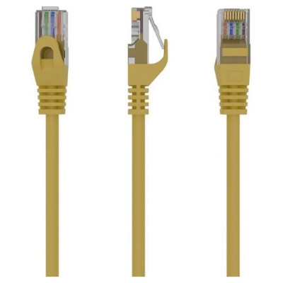 Gembird PATCH CABLE CAT6 UTP 0.5M/YELLOW PP6U-0.5M/Y GEMBIRD