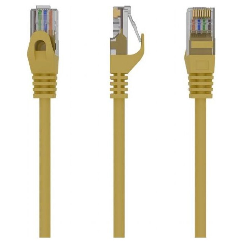 Gembird PATCH CABLE CAT6 UTP 0.5M/YELLOW PP6U-0.5M/Y GEMBIRD