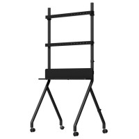 Gembird TV SET ACC FLOOR STAND 55-86"/BLACK TVS-86F-02 GEMBIRD