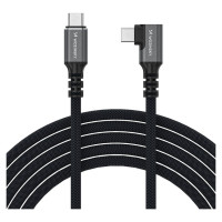 Wozinsky Kabel kątowy Wozinsky WPS2-UY41S USB-C Thunderbolt 4 240W 2m 4K - czarny
