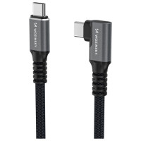 Wozinsky Kabel kątowy Wozinsky WPS2-UY41S USB-C Thunderbolt 4 240W 2m 4K - czarny