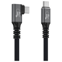 Wozinsky Kabel kątowy Wozinsky WPS2-UY41S USB-C Thunderbolt 4 240W 2m 4K - czarny