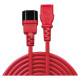 Lindy CABLE POWER IEC EXTENSION 2M/RED 30478 LINDY