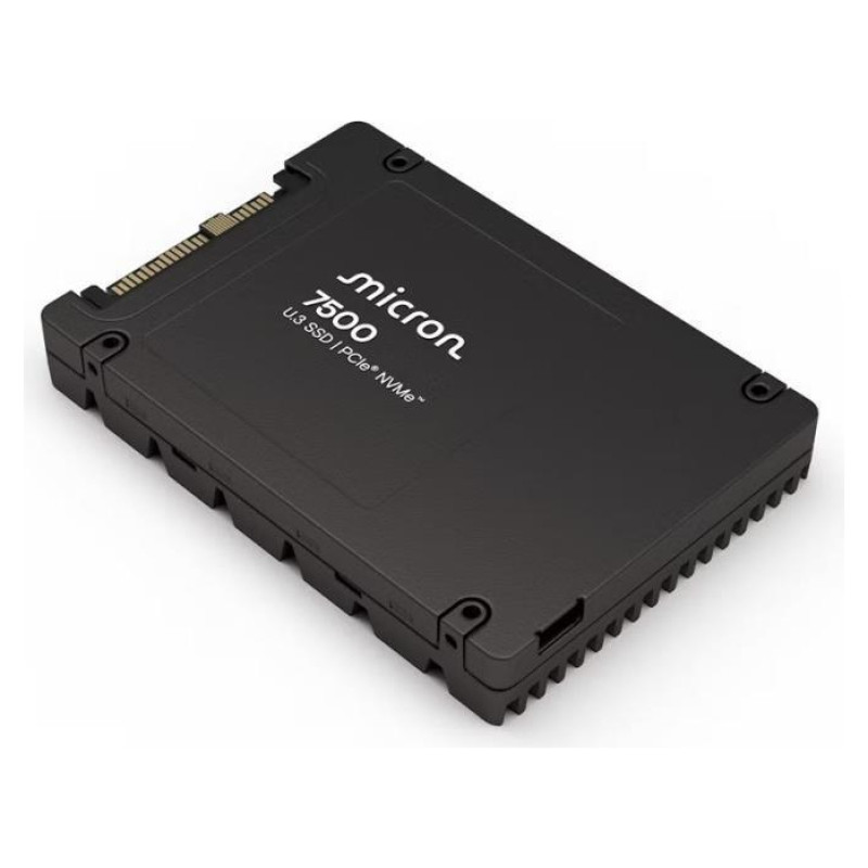 Micron SSD|MICRON|SSD series 7500 MAX|1.6TB|PCIe Gen4|NVMe|NAND flash technology 3D NAND|Write speed 5900 MBytes/sec|Read speed 7000 MBytes/sec|Form Factor U.3|TBW 35040 TB|MTBF 2000000 hours|MTFDKCC6T4TGQ-1BK1DABYYR