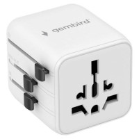 Gembird POWER ADAPTER TRAVEL/WHITE TPA-INT-01-W GEMBIRD