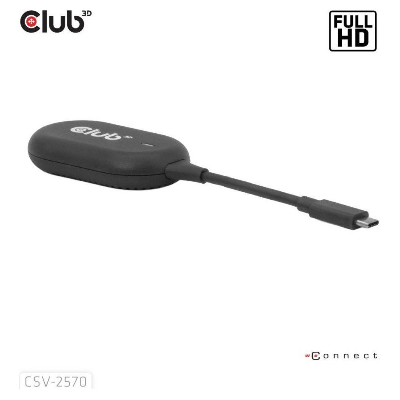 Club3D I/O ADAPTER WRL USB-C TO HDMI/CSV-2570 CLUB3D