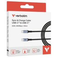 Verbatim Kabelis Verbatim Sync&Charge Cable 60W 120cm