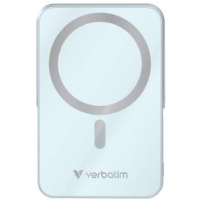 Verbatim Enerģijas krātuve Verbatim Charge n Go 10000mAh Magnetic Wireless Charge Blue ar Statīvu