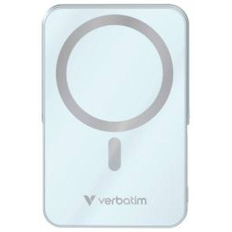Verbatim Enerģijas krātuve Verbatim Charge n Go 10000mAh Magnetic Wireless Charge Blue ar Statīvu
