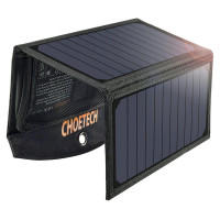 Choetech SC001 solar foldable charger 19W 2x USB-A - black