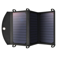 Choetech SC001 solar foldable charger 19W 2x USB-A - black