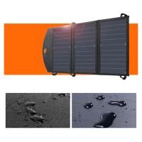 Choetech SC001 solar foldable charger 19W 2x USB-A - black