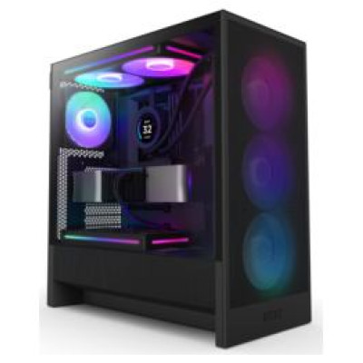 Nzxt. Korpuss NZXT H5 Flow RGB TP Black