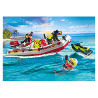 Playmobil ACTION HEROES Ātrgaitas laiva ar ūdens motociklu 71464