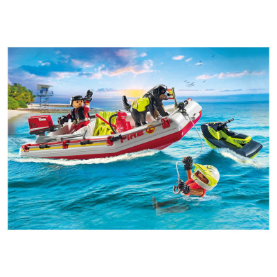 Playmobil ACTION HEROES Ātrgaitas laiva ar ūdens motociklu 71464