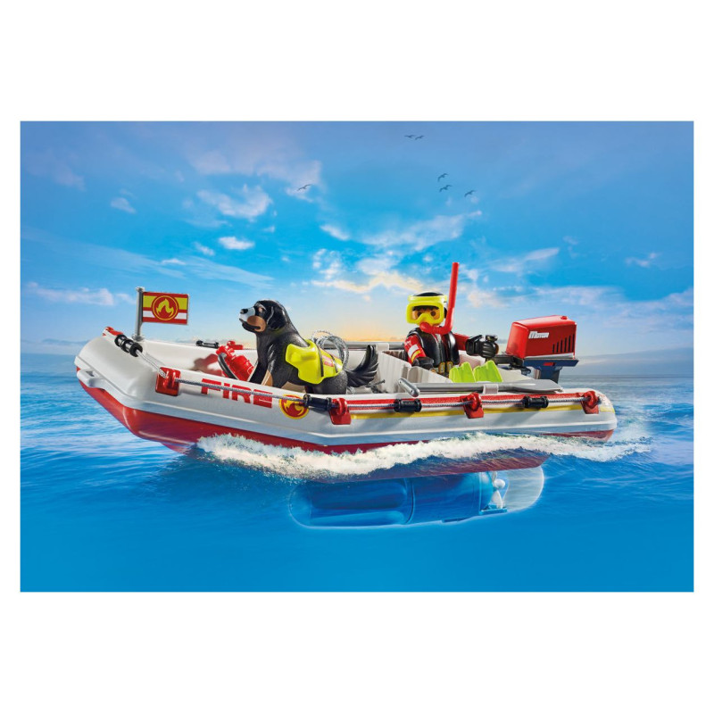 Playmobil ACTION HEROES Ātrgaitas laiva ar ūdens motociklu 71464