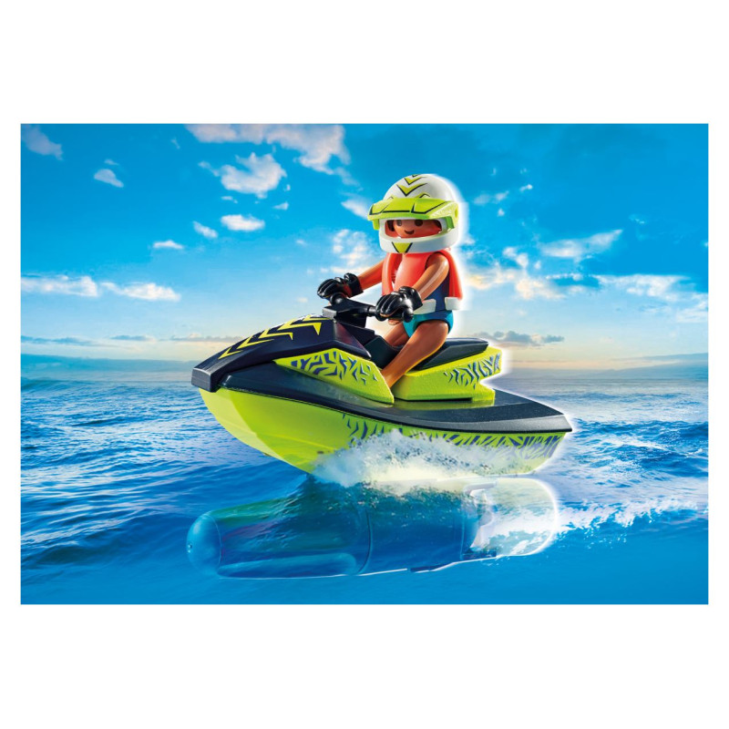 Playmobil ACTION HEROES Ātrgaitas laiva ar ūdens motociklu 71464