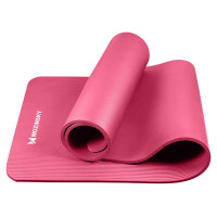 Wozinsky exercise mat 181 x 63 x 0.9 cm thick gymnastic yoga mat pink