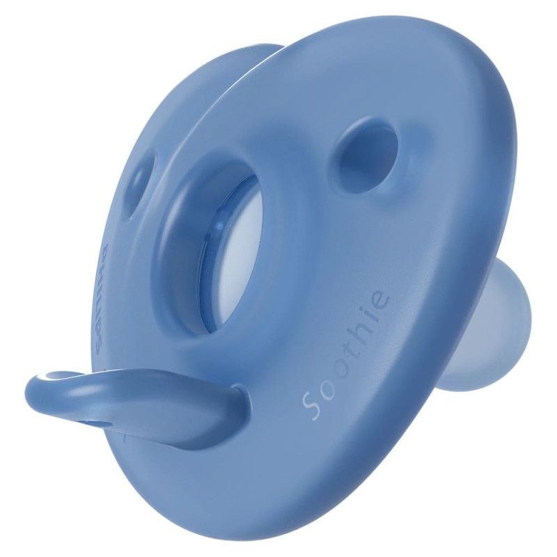 Philips Avent Soothie silikona māneklītis ar silikona vairogu, 0-6M, 2 gab. - SCF099/26