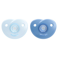 Philips Avent Soothie silikona māneklītis ar silikona vairogu, 0-6M, 2 gab. - SCF099/26