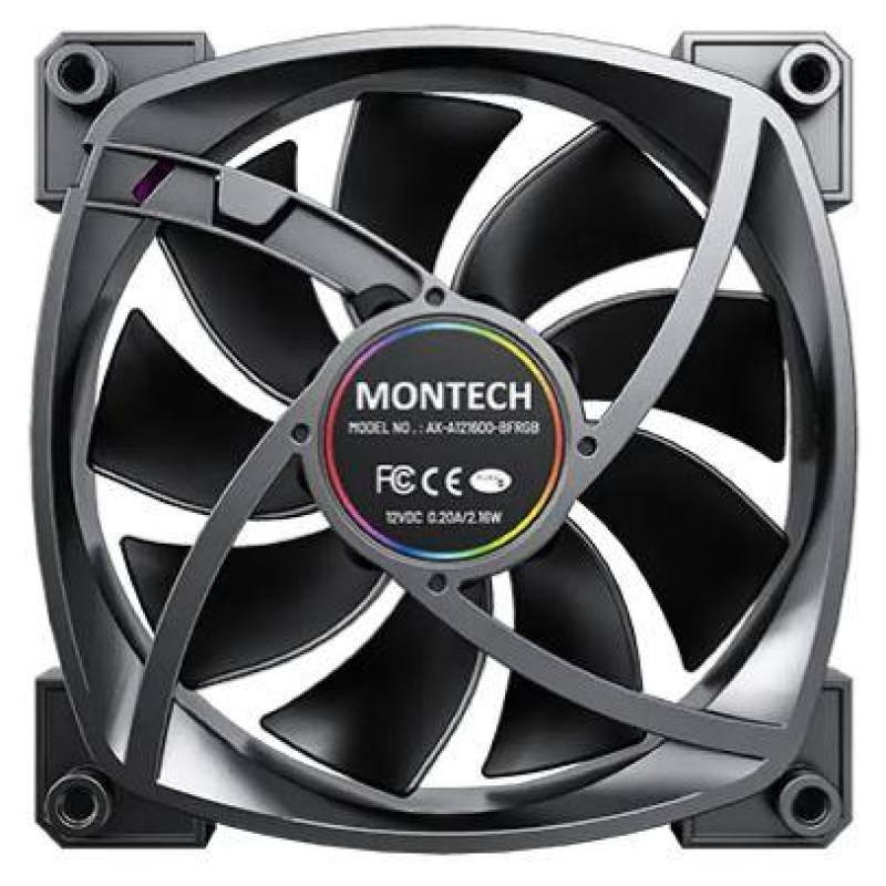 Montech CASE FAN 120MM/AX120 PWM BLACK 3 IN 1 MONTECH