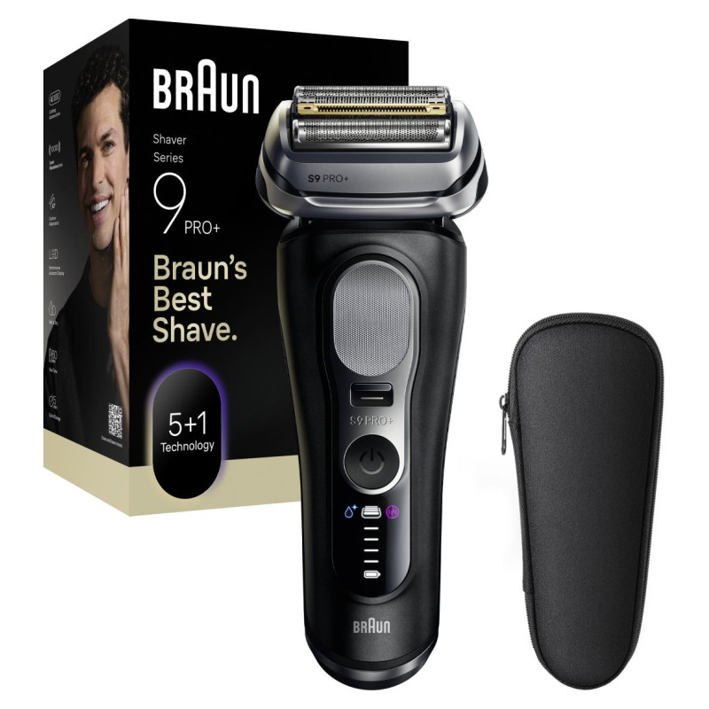 Braun bārdas skuveklis 9 Pro+, melns - 9600s