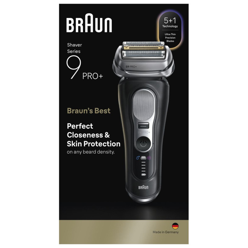 Braun bārdas skuveklis 9 Pro+, melns - 9600s