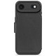 Decoded Leather Detachable Wallet MagSafe case for iPhone Air - black