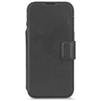 Decoded Leather Detachable Wallet MagSafe case for iPhone Air - black