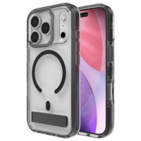 Zagg Santa Cruz Snap KS MagSafe Case with Stand for iPhone 17 Pro - Clear and Black