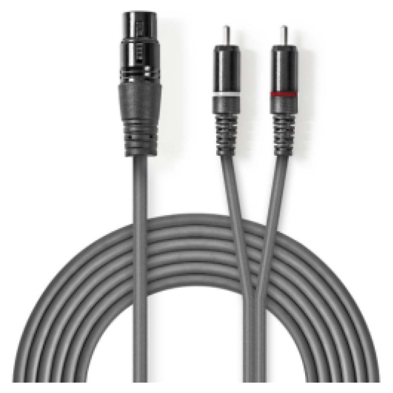 Nedis Kabelis Nedis XLR F - 2x RCA M 1.5m