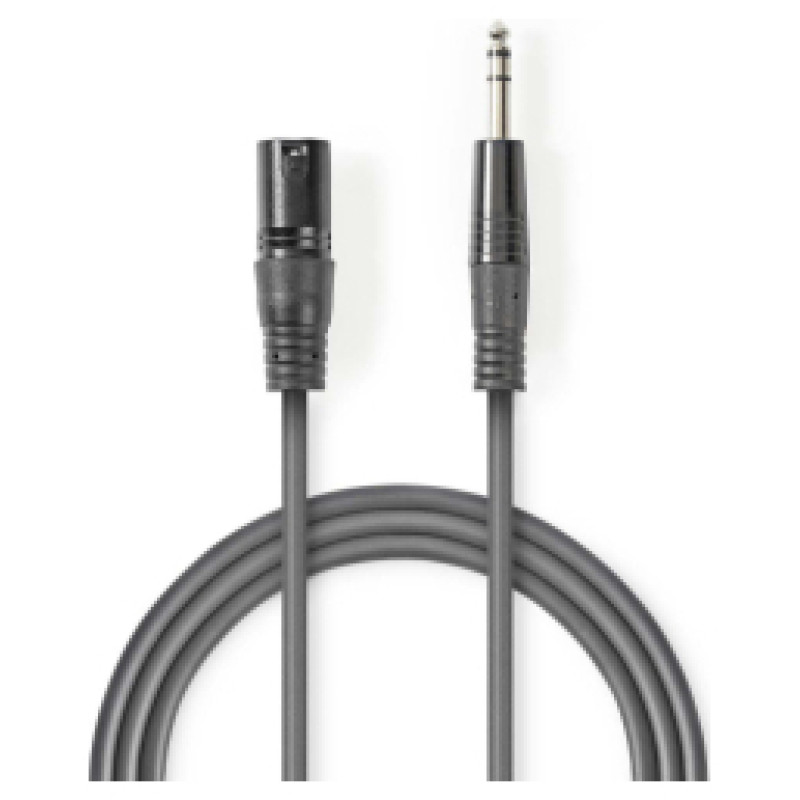 Nedis Kabelis Nedis XLR M - 6.35mm M 1.5m