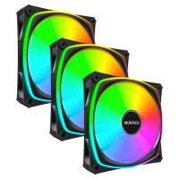Montech CASE FAN 120MM/RX120 PRO BLACK 3 IN 1 MONTECH