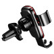 Baseus [RETURNED ITEM] Baseus Metal Age II gravitational car phone holder for ventilation grille black (SUJS000001)