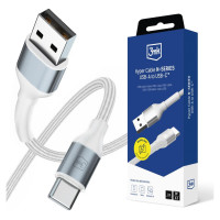3Mk Protection 3mk Hyper Cable N-SERIES USB-A / USB-C 1m 9V/2A 18W / white