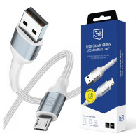 3Mk Protection 3mk Hyper Cable N-SERIES USB-A / MicroUSB 1m 5V/2.4A 12W / white