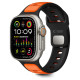 Tech-Protect IconBand Line Strap for Apple Watch 44 / 45 / 46 / 49 mm - Black and Orange
