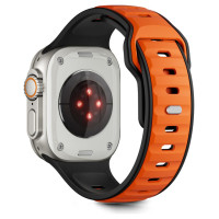 Tech-Protect IconBand Line Strap for Apple Watch 44 / 45 / 46 / 49 mm - Black and Orange