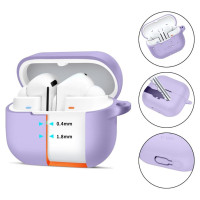 Tech-Protect Silicone Hook Case for Samsung Galaxy Buds 3 / 3 FE / 3 Pro - Purple